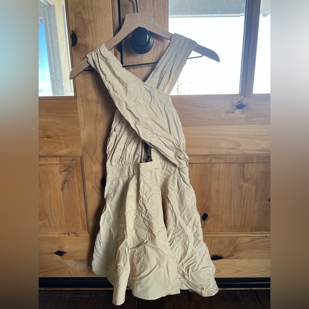 Beige cream dress